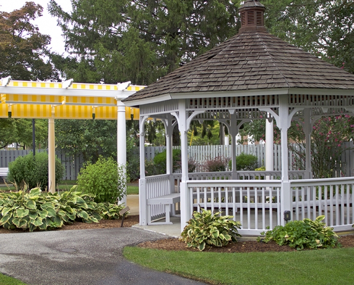 A gazebo at Scandinavian Communities